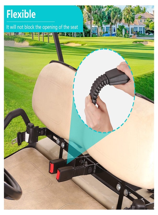 10 ال 0 ال أحزمة أمان عربات الجولف 10L0L لياماها/إيزي جو/كلوب كار/جو كارت ATV UTV، أحزمة أمان عالمية قابلة للسحب بطول 42 بوصة مع شهادة DOT، مشبك بديل بمقبض مرن، تركيب سهل بالضغط - Image 5